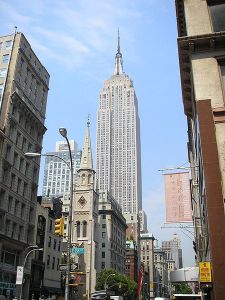 Empire State Building in NYC - Main off air transmission array for TV.