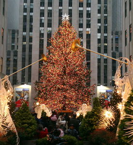 Christmas tree at Rockefeller Plaza, New York, 2006