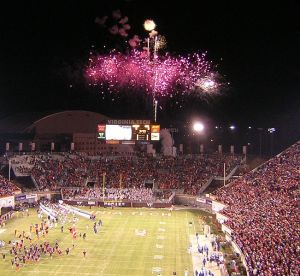 Fireworks and Football... sweeeeeeeeeet.