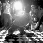 A hip-hop dancer at Zona club in Moscow.