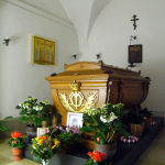 The coffin of empress Dagmar, married to tsar Alexander III in the cathedral of Roskilde.