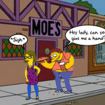 MC Mary @ The Moe's (Simpson's Parody Cartoon)