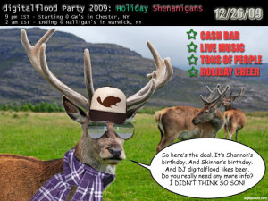 digitalflood Party 2009: Holiday Shenanigans
